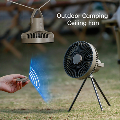 ABS di campeggio all'aperto Mini Tripod Fan portatile leggero ricaricabile del fan della batteria 10000mAh