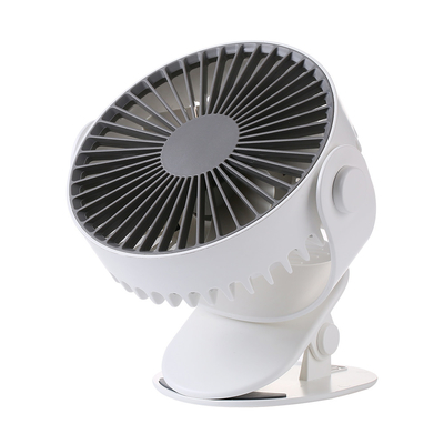 Fan a 6 pollici ricaricabile di plastica dello scrittorio del Usb di 5 pale del fan 2000mah dello scrittorio della clip del passeggiatore di plastica