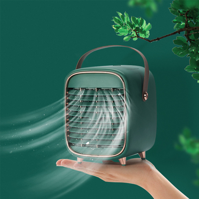 Mini ventilatore da tavolo ricaricabile 5V condizionatore d'aria portatile Cooler Spray Mist Cooler Fan