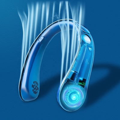 Fan ricaricabile della tasca del flusso d'aria di USB del fan sport portatile sfrondato della collana di piccolo