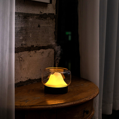 Luce notturna variopinta del diffusore 30mL/H 400ml LED dell'olio dell'aroma di atomizzazione ultrasonica