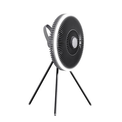 Qualità  ABS Floor Standing Fans Three Tripod 1000mah Rechargeable Electric Fan With Light Fabbrica