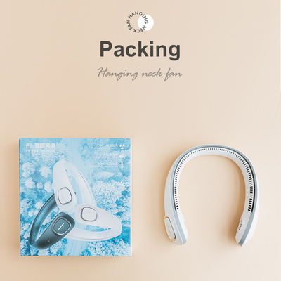 Dispositivo di raffreddamento senza lama ricaricabile del collo 2000mAh del fan sfrondato di Mini Portable USB per estate