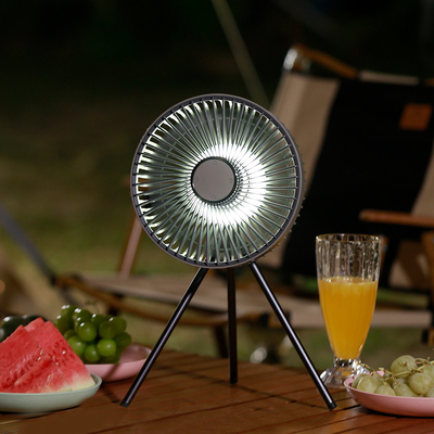 Fan di campeggio stante principale del treppiede di Rechargable della batteria 10000mAh di fan del pavimento leggero