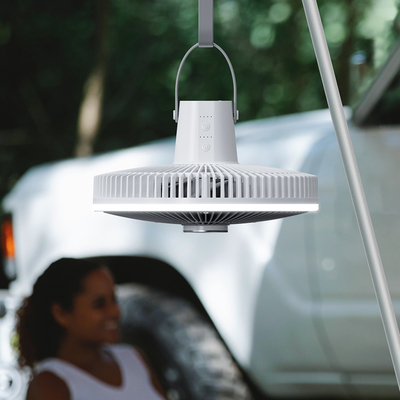 Batteria 10000mAh Ricaricabile Ventilatore da tavolo Lanterna LED da 12 pollici Luce per tenda Fan