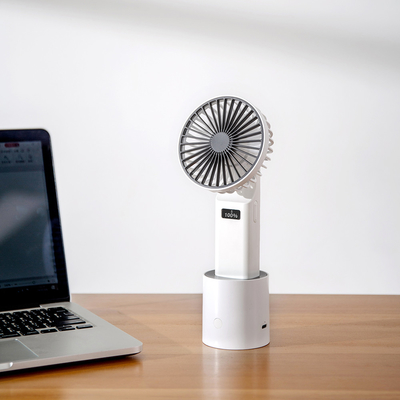 Del LED Digtial mini USB fan tenuto in mano portatile dell'esposizione 4000mAh