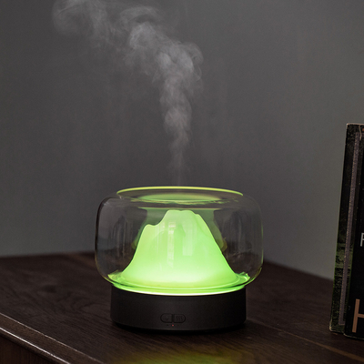 Una foschia fresca variopinta ultrasonica domestica di 2021 400ML LED ha sentito il diffusore trasparente dell'aroma dell'olio essenziale per stanza
