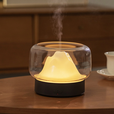Una foschia fresca variopinta ultrasonica domestica di 2021 400ML LED ha sentito il diffusore trasparente dell'aroma dell'olio essenziale per stanza
