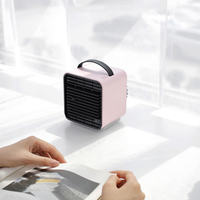 2000mAh Rechargeable Handheld Air Cooler Fan con 3 direzioni del vento regolabili