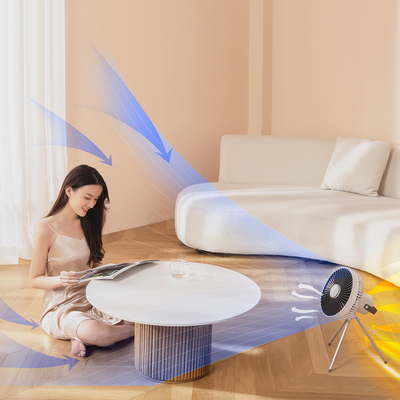 Fan all'aperto del Usb del treppiede LED del fan di 7 Vane Remoter Control Rechargeable Table