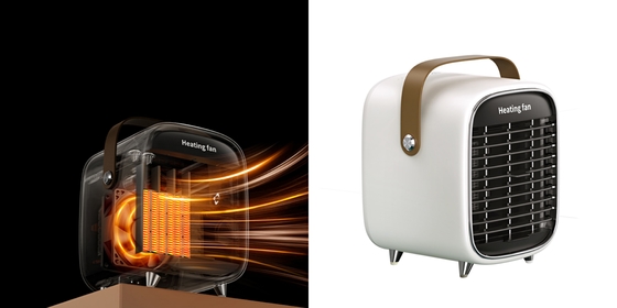 Stufa ceramica elettrica dell'ufficio ptc 600W Mini Small Room Heater