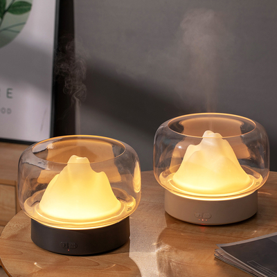 Diffusore dell'olio essenziale di aromaterapia della luce della montagna 400ml LED del diffusore dell'olio dell'aroma della foschia
