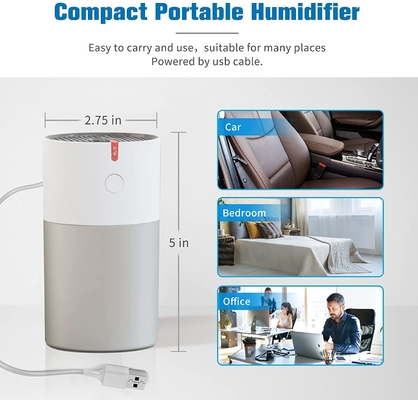 Umidificatore da tavolino calmo portatile 220ml Mini Small Home Humidifiers dell'aria di USB