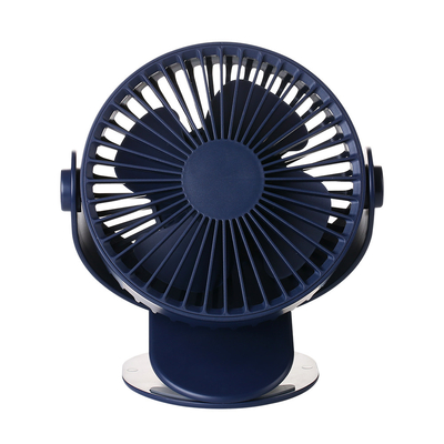 Un mini USB fan girante portatile ricaricabile da 360 gradi di 5 Vane Desk Clip On Fan