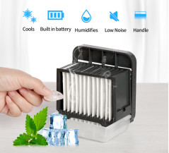 2000mAh a pile &amp; fan ricaricabile di raffreddamento a aria dello scrittorio di USB per l'aria aperta
